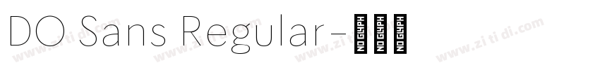 DO Sans Regular字体转换